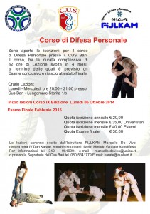 IX CORSO DIFESA PERSONALE  M.G.A. 