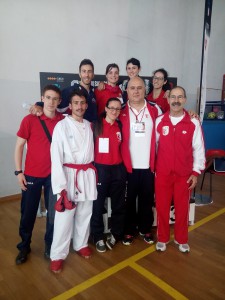 Squadra Karate Cus Bari ai CNU 2015 Salsomaggiore Terme 